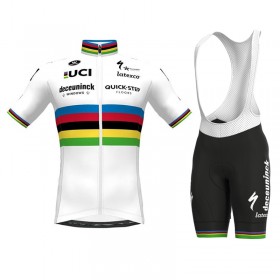 Fietskleding (Fietsshirt + Korte Koersbroek) 2021 Deceuninck–Quick–Step N002
